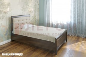 Кровать КР-1031 с мягким изголовьем в Качканаре - kachkanar.mebel-74.com | фото