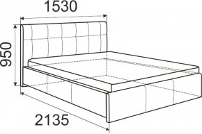Кровать Изабелла с латами Newtone light beige 1400x2000 в Качканаре - kachkanar.mebel-74.com | фото