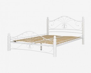Кровать "Фортуна 1" КМД 2.01 Белая (1200*2000) (ножки-белые) с коваными элементами в Качканаре - kachkanar.mebel-74.com | фото