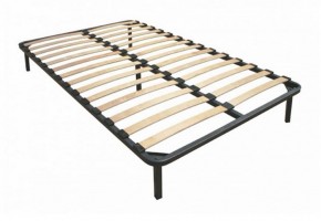 Кровать "Вена" 1400 СТАНДАРТ Вариант 3 Мора коричневый + ортопедическое основание на 5 опорах в Качканаре - kachkanar.mebel-74.com | фото