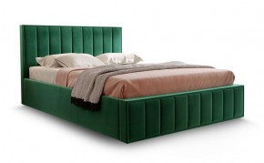Кровать "Вена" 1400 СТАНДАРТ Вариант 1 Мора зеленый + бельевой ящик с кроватным основанием и подъемным механизмом в Качканаре - kachkanar.mebel-74.com | фото