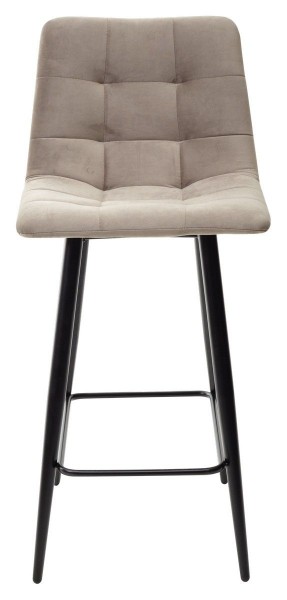 Полубарный стул CHILLI-QB латте #25, велюр / черный каркас (H=66cm) М-City в Качканаре - kachkanar.mebel-74.com | фото