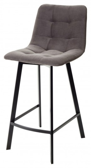 Полубарный стул CHILLI-QB SQUARE графит #14, велюр / черный каркас (H=66cm) М-City в Качканаре - kachkanar.mebel-74.com | фото