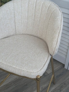 Полубарный стул WENDY TRF-11 светло-бежевый, ткань / золотой каркас (H=65) М-City в Качканаре - kachkanar.mebel-74.com | фото