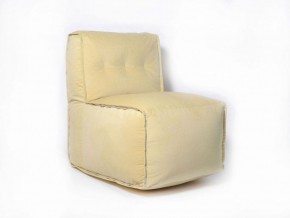 Прямое модульное бескаркасное кресло Комфорт (Желтый велюр) в Качканаре - kachkanar.mebel-74.com | фото