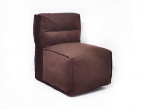 Прямое модульное бескаркасное кресло Комфорт (Шоколад велюр) в Качканаре - kachkanar.mebel-74.com | фото