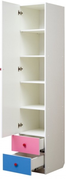 Шкаф 1-но дверный с ящиками и фотопечатью Совята 1.1 (400) в Качканаре - kachkanar.mebel-74.com | фото