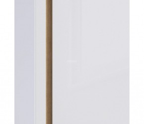 Шкаф 2х дверный с зеркалом Веста СБ-2259 (Дуб Бунратти/Белый глянец) в Качканаре - kachkanar.mebel-74.com | фото
