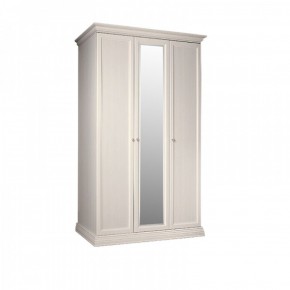 Шкаф 3-х дверный для платья и белья (1 зеркало) Амели штрих-лак (АМШ1/3) в Качканаре - kachkanar.mebel-74.com | фото