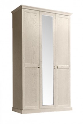 Шкаф 3-х дверный (с зеркалом) для платья и белья Венеция дуб седан (ВНШ1/3) в Качканаре - kachkanar.mebel-74.com | фото