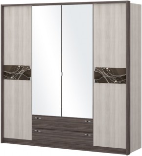Шкаф 4-х дверный с зеркалом Шк69.2 МС Николь в Качканаре - kachkanar.mebel-74.com | фото