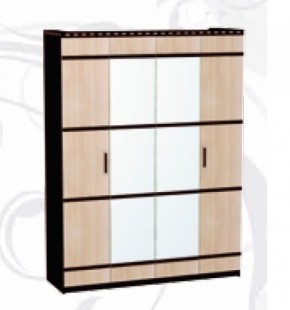 Шкаф 4-х дверный для одежды и белья "Ольга-13" в Качканаре - kachkanar.mebel-74.com | фото