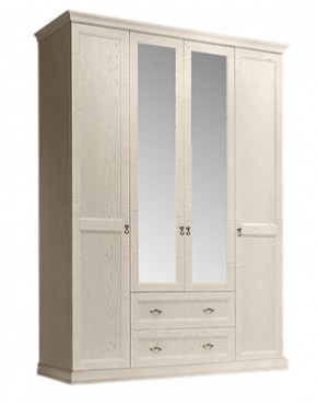 Шкаф 4-х дверный (с зеркалами) для платья и белья с выдвижными ящиками Венеция дуб седан (ВНШ1/41) в Качканаре - kachkanar.mebel-74.com | фото