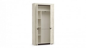 Шкаф для одежды 33.18 "Лючия" (бетон пайн белый / венге / белый) в Качканаре - kachkanar.mebel-74.com | фото