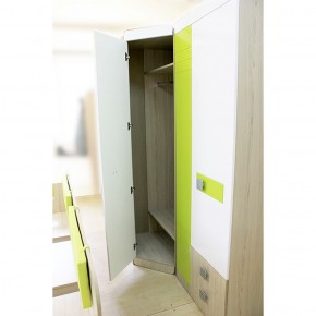 Шкаф угловой 700 Стиль № 3 (туя светлая/лайм) в Качканаре - kachkanar.mebel-74.com | фото