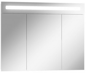 Шкаф-зеркало Аврора 90 с подсветкой LED Домино (DV8011HZ) в Качканаре - kachkanar.mebel-74.com | фото
