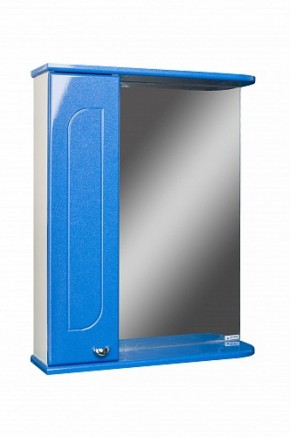 Шкаф-зеркало Радуга Синий металлик 55 левый АЙСБЕРГ (DA1129HZR) в Качканаре - kachkanar.mebel-74.com | фото