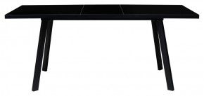 Стол ФИН 120 Черный, стекло/ Черный каркас М-City в Качканаре - kachkanar.mebel-74.com | фото