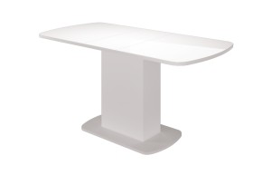 Стол обеденный Соренто 2 раздвижной (Белый) в Качканаре - kachkanar.mebel-74.com | фото