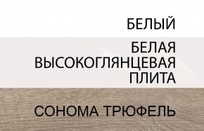 Стол письменный /TYP 80, LINATE ,цвет белый/сонома трюфель в Качканаре - kachkanar.mebel-74.com | фото