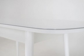 Стол раскладной со стеклом (опоры массив цилиндрический) "Хоста" в Качканаре - kachkanar.mebel-74.com | фото