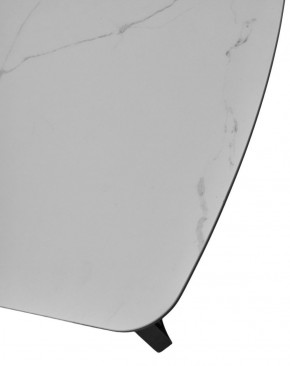 Стол RASMUS 160 TL-45 Белый мрамор, испанская керамика / черный каркас, ®DISAUR в Качканаре - kachkanar.mebel-74.com | фото