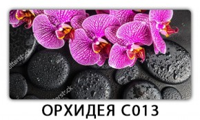 Стол раздвижной Трилогия с фотопечатью Орхидея C012 в Качканаре - kachkanar.mebel-74.com | фото