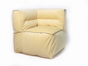 Угловое модульное бескаркасное кресло Комфорт (Желтый велюр) в Качканаре - kachkanar.mebel-74.com | фото