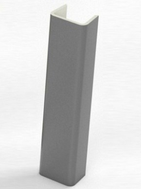 Торцевая заглушка  для цоколя h100 мм (Алюминий, Белый, Черный, Сонома) в Качканаре - kachkanar.mebel-74.com | фото