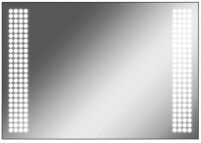 Зеркало Cosmo 100 black с подсветкой Sansa (SC1047Z) в Качканаре - kachkanar.mebel-74.com | фото